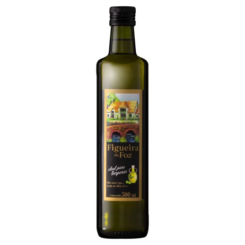 ÓLEO MISTO DE SOJA E OLIVA FIGUEIRA DA FOZ VIDRO 500ML