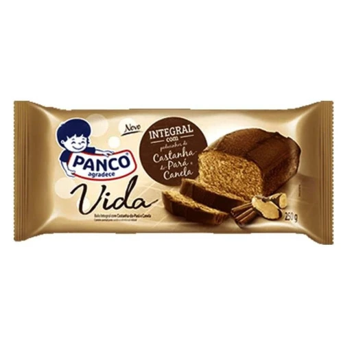 BOLO INTEGRAL COM CASTANHA DO PARÁ E CANELA PANCO 250G