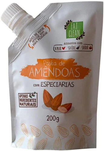 PASTA DE AMÊNDOAS COM MIX DE ESPECIARIAS EAT CLEAN 200G