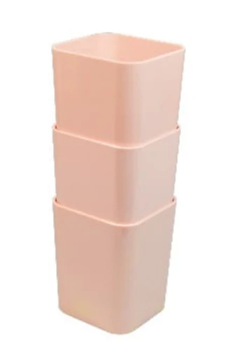 KIT COM 3 PORTA OBJETOS PROTEA DELLO ROSA