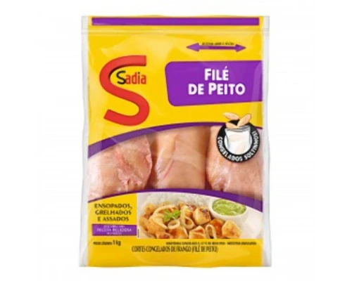 FILÉ DE PEITO DE FRANGO CONGELADO SEM PELE SEM OSSO SADIA 1KG