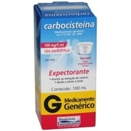 CARBOCISTEÍNA 20 MG ML 1 ML BIOSINTÉTICA GENÉRICO