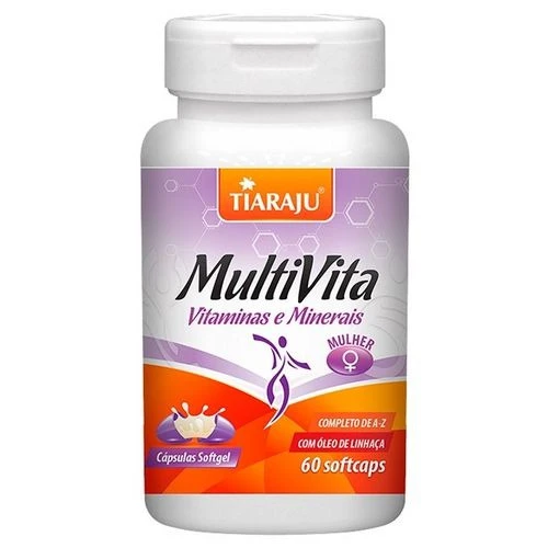 MULTI VITA MULHER 60SOFTCAPS TIARAJU