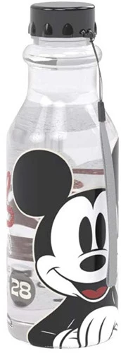 GARRAFA 500 ML CARROS MICKEY PLASÚTIL PRETO NO VOLTAGEV