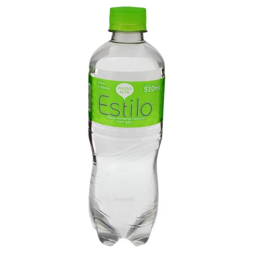 ÁGUA MINERAL NATURAL COM GÁS ESTILO GARRAFA 510ML