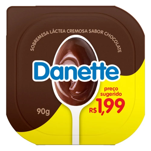 SOBREMESA LÁCTEA CHOCOLATE DANETTE POTE 90G
