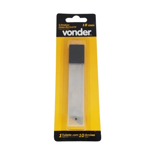 LÂMINA PARA ESTILETE 18 MM BLISTER VONDER VDO783 VONDER