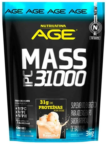 MASS IPC 31000 3KG NUTRILATINA AGE BAUNILHA