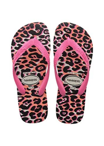 CHINELO TOP ANIMALS HAVAIANAS FEMININO BRANCO MARAVILHA 33 34