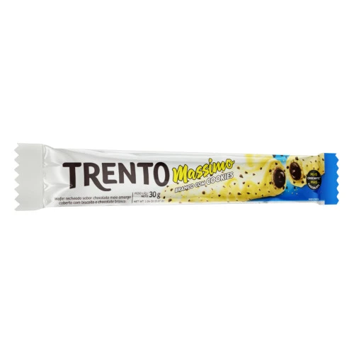 CHOCOLATE TRENTO MASSIMO BRANCO COM COOKIES 30G