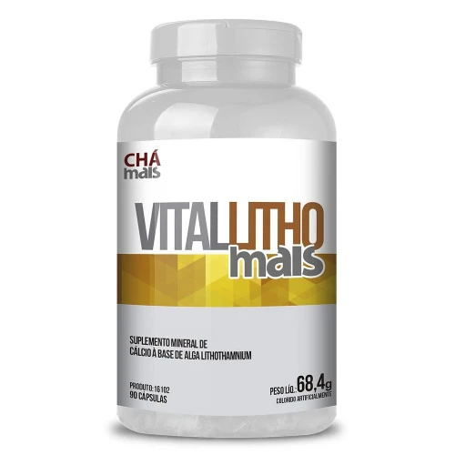 VITAL LITHO 90CAPS CHÁ MAIS