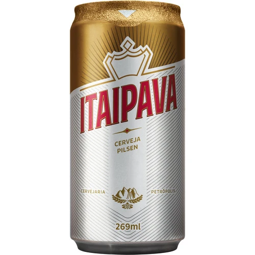 PACK CERVEJA PILSEN ITAIPAVA LATA 15 UNIDADES 269ML CADA