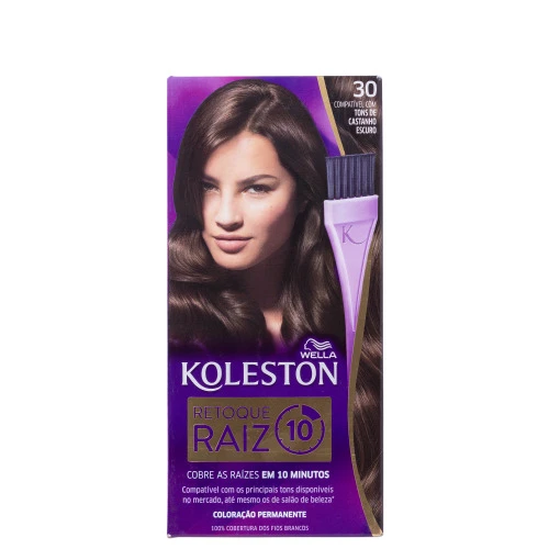 RETOQUE PARA RAIZ KOLESTON CASTANHO ESCURO Nº30 1 UNIDADE