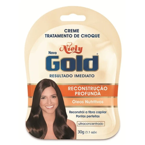 SACHE TRATAMENTO NIELY GOLD 30G RECONSTRUÇÃO PROFUNDA UNIT