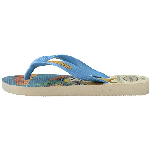 SANDALIAS HAVAIANAS MINIONS FC BEGE PALHA TURQUESA