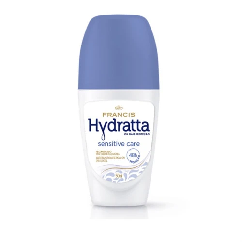 DESODORANTE ROLL ON FRANCIS HYDRATTA 50ML FEMININO AZUL UNIT
