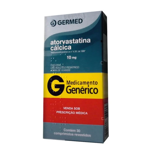 ATORVASTATINA CÁLCICA 10 MG 30 COMPRIMIDOS GERMED PHARMA GENÉRICO