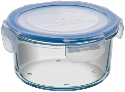 POTE REDONDO HERMETICO LOCK STOCK 420ML LOCK STOCK TRANSPARENTE BRINOX