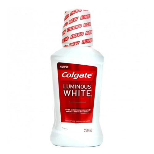 ENXAGUATÓRIO BUCAL COLGATE LUMINOUS WHITE 250ML