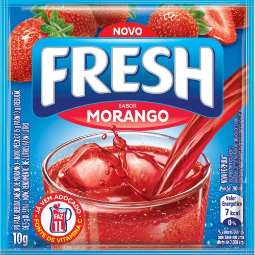REFRESCO PÓ FRESH 10G MORANGO