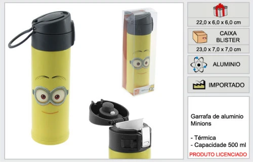 GARRAFA RAVI ALUMÍNIO MINION MN5