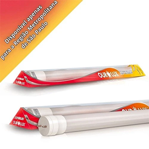 LAMPADA SUPERLED TUB OUROLUX 20W T8 6400K