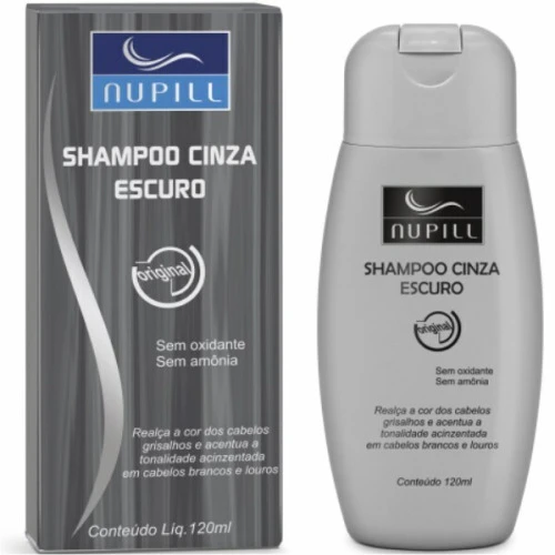 SHAMPOO NUPILL CINZA ESCURO 120ML