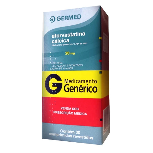 ATORVASTATINA CÁLCICA 20 MG 30 COMPRIMIDOS GERMED PHARMA GENÉRICO