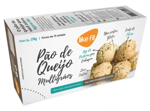 PÃO QUEIJO MULTIGRAOS LIKE FIT 250G