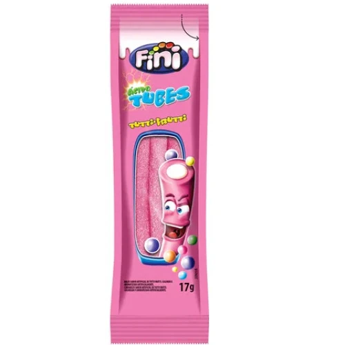 BALA GELATINA TUBES FINI 17GR TUTTI FRUTTI