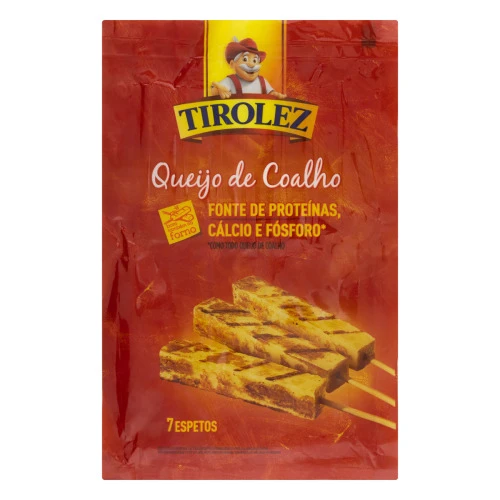 QUEIJO COALHO EM ESPETO TIROLEZ 7 UNIDADES