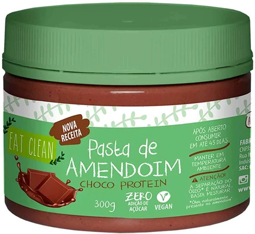 PASTA DE AMENDOIM CHOCO PROTEIN EAT CLEAN POTE 300G