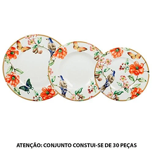 APARELHO JANTAR 18 PCS FULL FIT PORC AMBRI