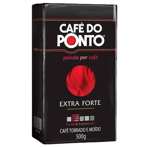 CAFÉ TORRADO E MOÍDO A VÁCUO EXTRAFORTE CAFÉ DO PONTO PACOTE 500G