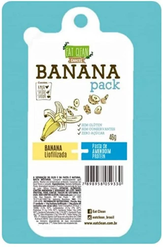 CHIPS DE BANANA COM PASTA DE AMENDOIN PROTEIN EAT CLEAN 46G