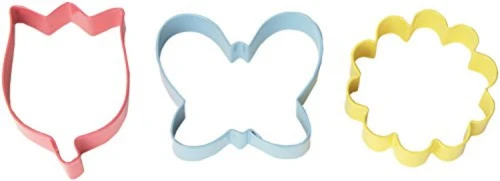 WILTON 2308 0948 FLOWER COOKIE CUTTER SET OF 3
