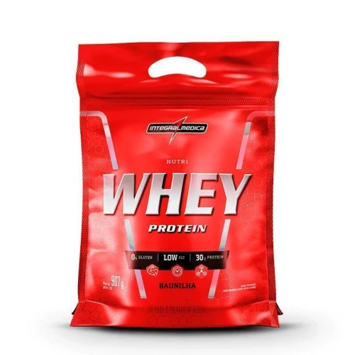 NUTRI WHEY (REFIL-907G) INTEGRALMEDICA-BAUNILHA