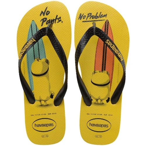 SANDALIA HAVAIANAS MINIONS 37 38 AMARELO PRETO