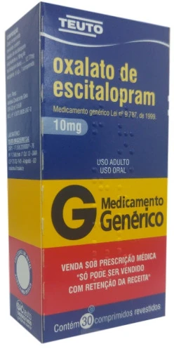 ESCITALOPRAM 10MG COM 30