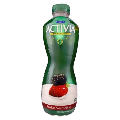 LEITE FERMENTADO DE FRUTAS VERMELHAS SEMI DESNATADO ACTIVIA GARRAFA 850G
