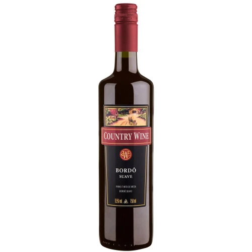 VINHO BRASILEIRO COUNTRY WINE 750ML BORDO SUAVE