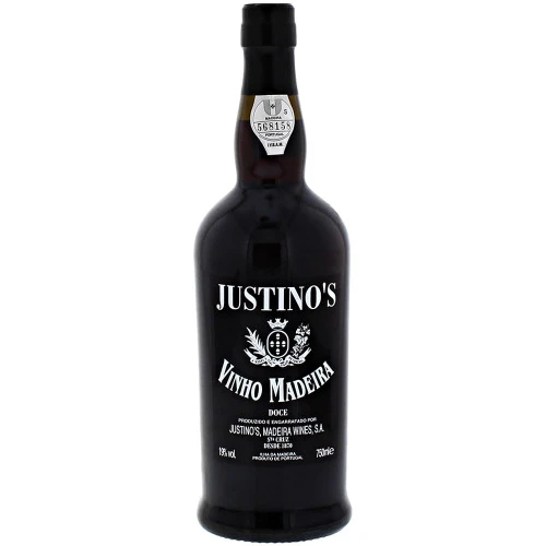VINHO PORTUGUÊS TINTO DOCE JUSTINOS ILHA DA MADEIRA GARRAFA 750ML