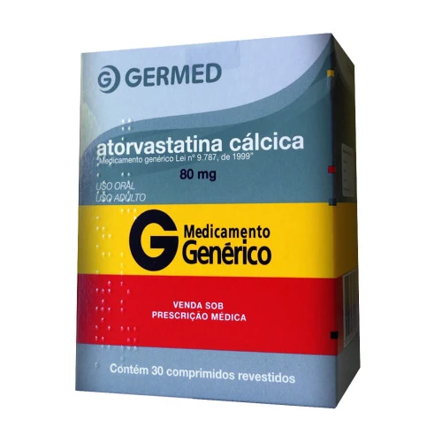 ATORVASTATINA CÁLCICA 80 MG 30 COMPRIMIDOS GERMED PHARMA GENÉRICO