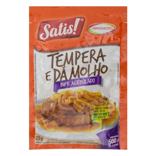 TEMPERO BIFE ACEBOLADO SATIS TEMPERA E DÁ MOLHO PACOTE 23G