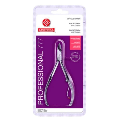 ALICATE DE CUTICULA PROFISSIONAL 777 INOX AFIADO MUNDIAL