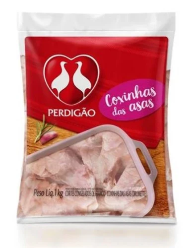 COXINHA DA ASA DE FRANGO CONGELADA PERDIGÃO 1KG