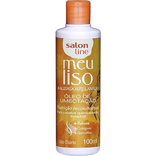 LINHA TRATAMENTO MEU LISO SALON LINE ÓLEO DE UMECTAÇÃO ALISADO RELAXADO 100 ML SALON LINE TREATMENT