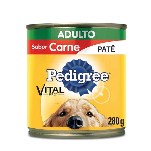 PATÊ PARA CÃES ADULTOS CARNE PEDIGREE LATA 280G