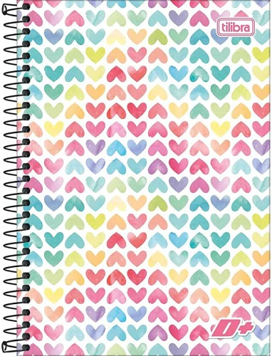 CADERNO ESPIRAL 1 4 CAPA DURA D 200 FOLHAS PACOTE COM 4 TILIBRA 14 052 MULTICOR