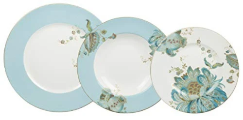 APARELHO JANTAR 18 PCS FULL FIT PORC ELIZA SPRING BLUE